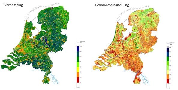 Figuur MetaSWAP uitvoer