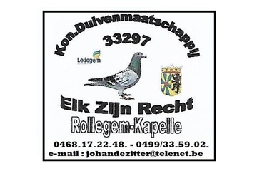 Afbeelding van Bonverkoop 2026 - ROLLEGEM-KAPELLE “Elk Zijn Recht”