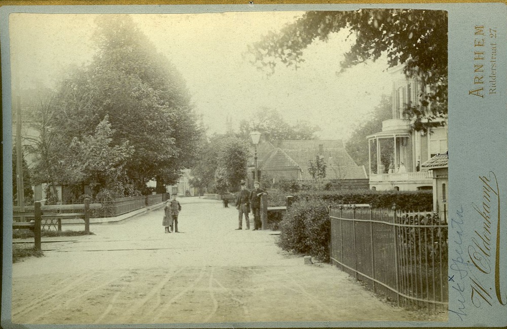 Kerkstraat v¾¾r 1886 i.v.m. enkel tramspoor
