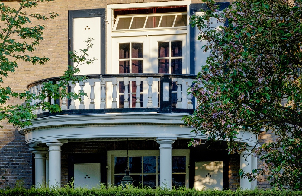 Detail half ronde balkon Piepershof - 2016