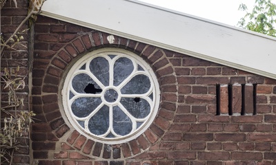 Detail voorgevel aanbouw