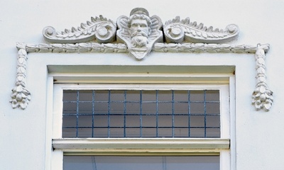 Detail voorgevel etage