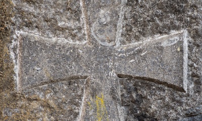Detail deur kerk