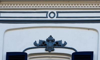 Detail gevel villa