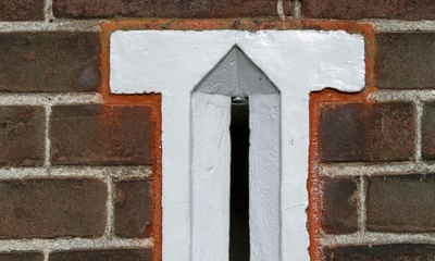 Detail voorgevel villa