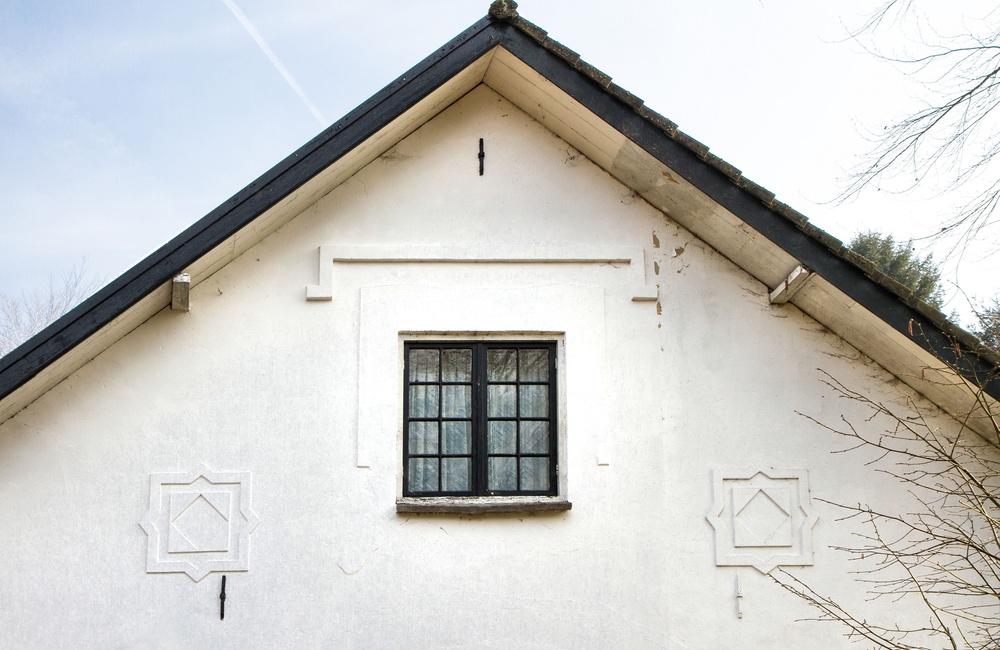 Detail achtergevel voormalig postkantoor en woonhuis - 2016