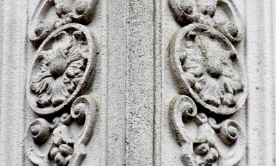 Detail gevel villa