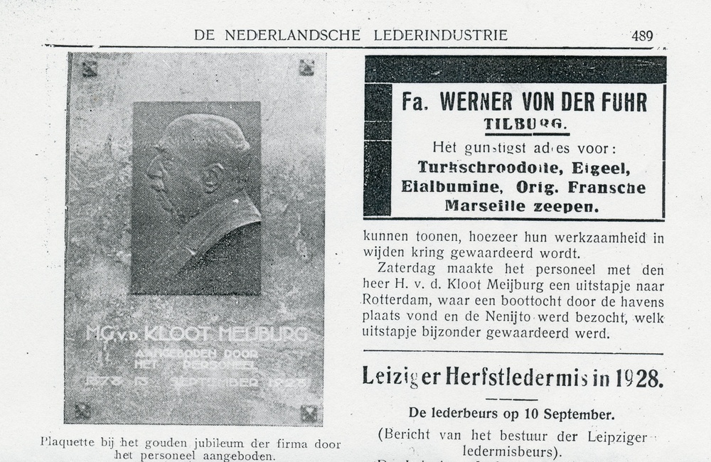 Leerlooierij Van der Kloot Meijburg (Lagestraat) - 1928