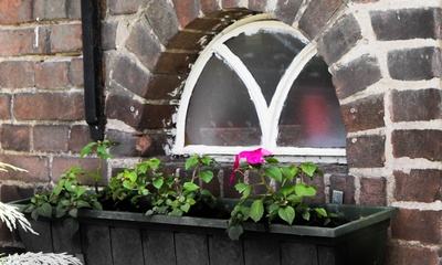 Detail zijgevel boerderij