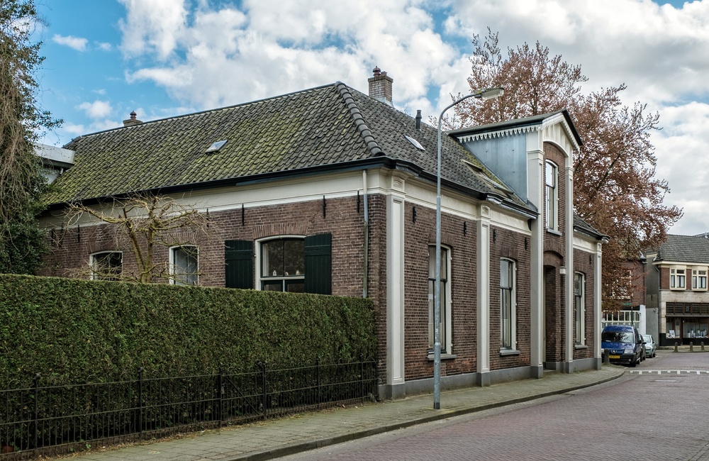 Linker zijgevel dubbel woonhuis - 2016