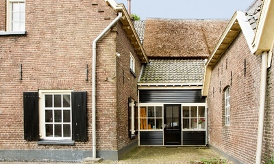 Detail verbinding gebouw