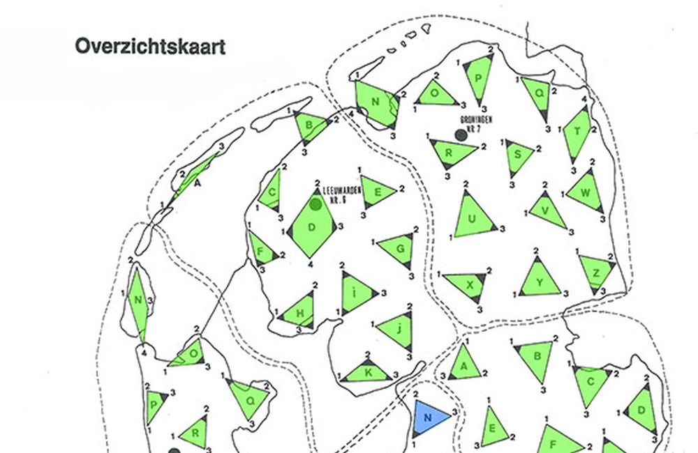 Kaart Luchtwachttorens Nederland