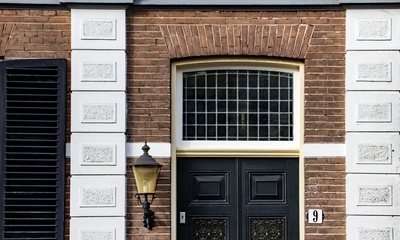 Detail voorgevel villa