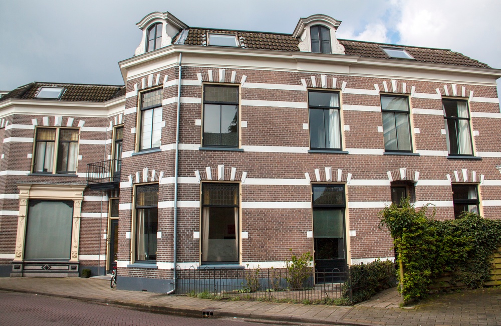 Rechter gevel geschakelde woonhuizen Hogestraat - 2016