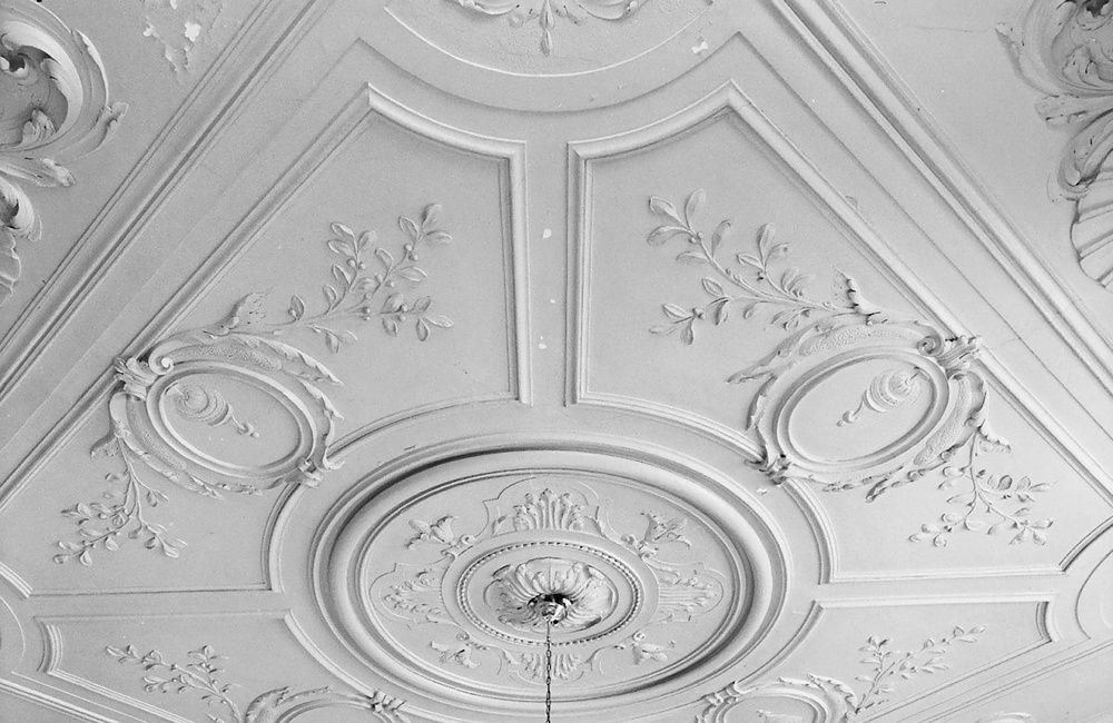 Kasteel Rozendaal: interieur plafond hal (1979)