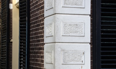 Detail gevel villa