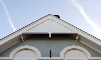 Detail rechtergevel villa