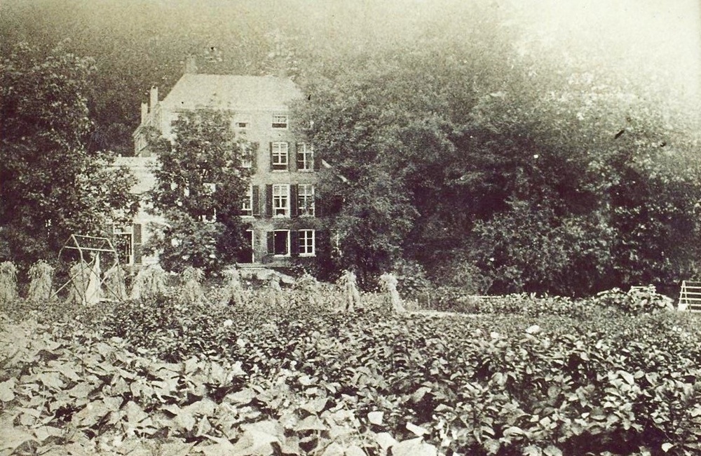 Moestuin pastorie omstreeks 1900
