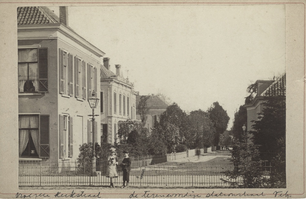 Stationsstraat inkijk vanaf Hoofdstraat - 1895