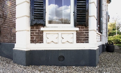 Deel voorgevel villa