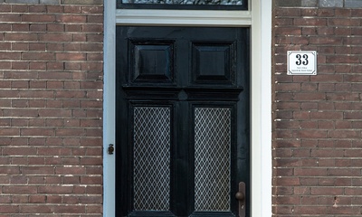 Detail voorgevel woonhuis