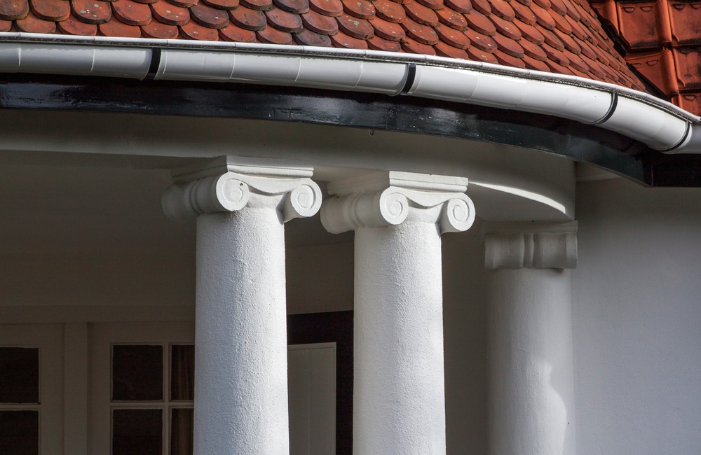 Detail voorgevel villa - 2016
