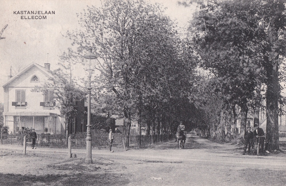 Kastanjelaan als zandweg - 1918