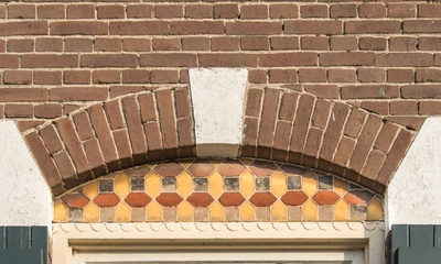 Detail gevel woonhuis