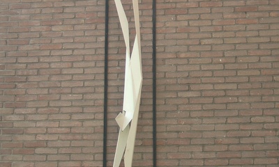 Kunstwerk muurplastiek op gevel Parkhuis