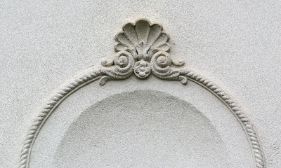 Detail voorgevel villa