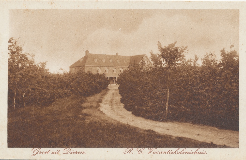 Kolonieweg, eigenlijk een zandpad 1920