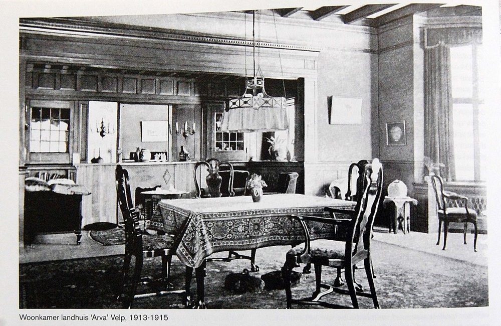Woonkamer ARVA huis ca 1920