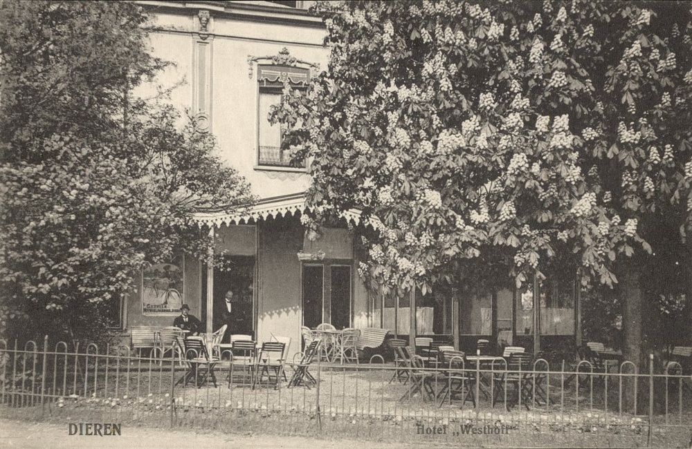 Hotel Westhoff (zijkant Prinsenstraat) - 1905