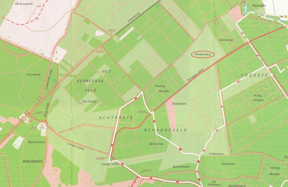 Kaartje uit 1990 met Hindenberg