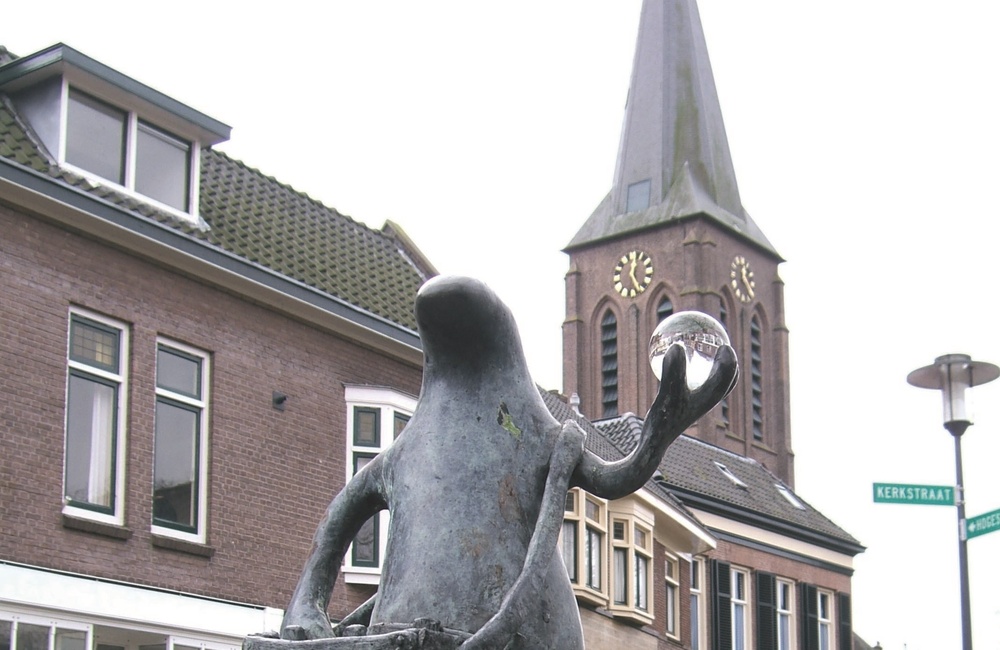Marktkoopman, hoek Kerkstraat/Hogestraat