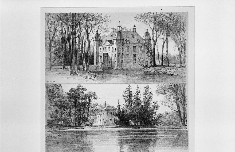 Kasteel Biljoen: Overzicht litho ca 1880