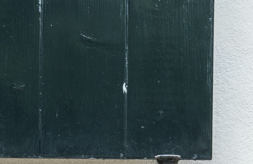 Detail luik met luikhouder Dorpsstraat 53 & 55 - 2016