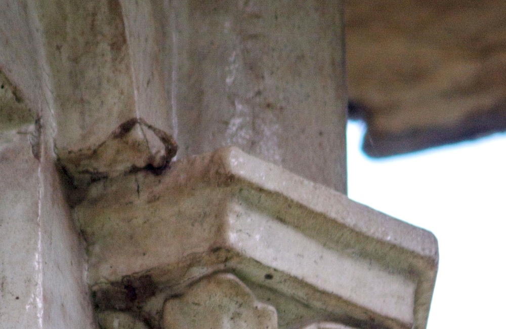 Detail pilaster Villa Palenstein / Notenbalk - 2016