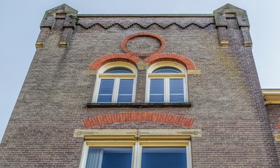 Detail linkergevel