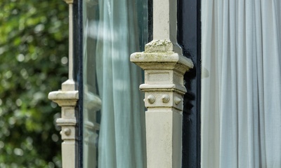Detail voorgevel villa