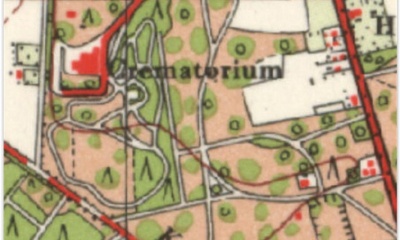Kaart met Crematorium