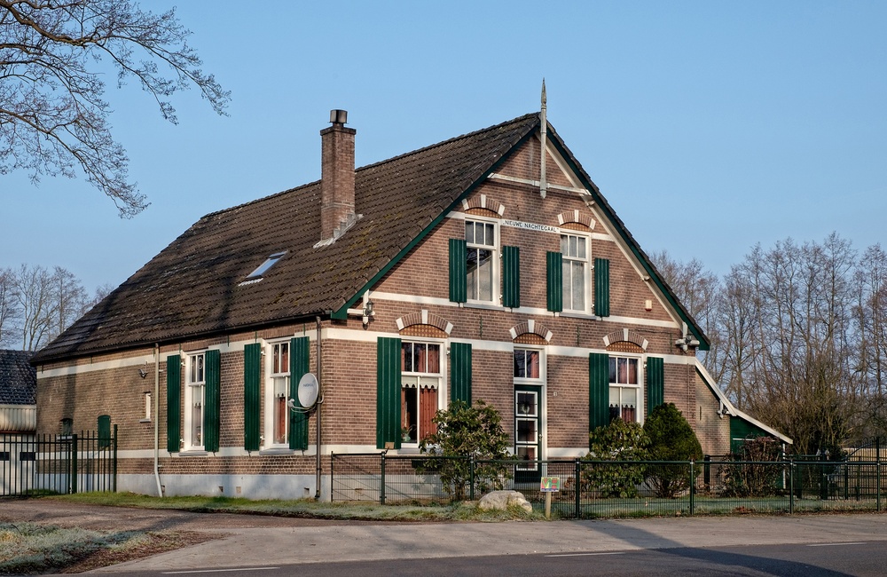 Voorgevel en linker zijgevel boerderij Nieuw Nachtegaal - 2016