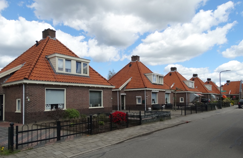 Arbeiderswoningen Worth Rhedenseweg vanaf Haverweg - 2016
