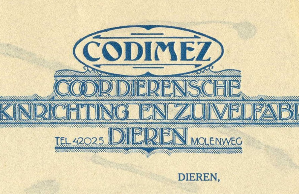 Melkfabriek Dieren, briefhoofd