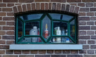Detail gevel woning