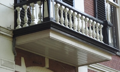 Detail voorgevel villa