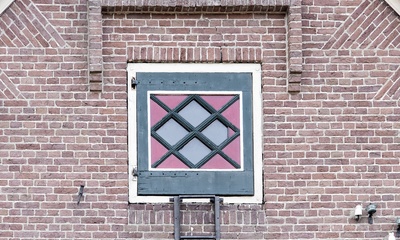 Detail voorgevel schuur
