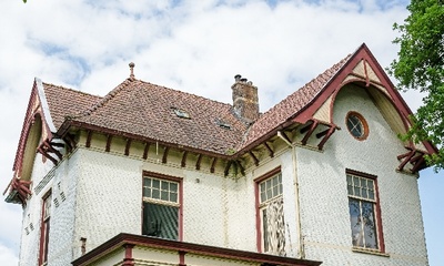 Deel voorgevel villa
