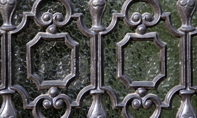 Detail deur villa