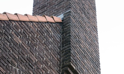 Detail dak en gevel